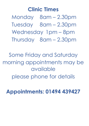 Treatments & Prices. Final times 2017